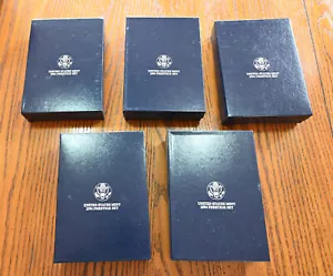 FIVE 1994 US Mint Prestige Proof Sets With Commemorative Silver Dollar in Case - Picture 1 of 4