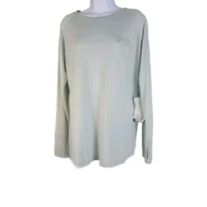 Free Fly Womens XL Bamboo Weekender Long Sleeve Shirt Willow Mint Green UPF NEW - Picture 1 of 13