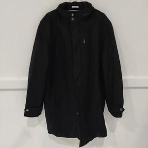 NWoT Perry Elis Portfolio Men Wool Blend Zip Up Peacoat Black Size 2XL $200 O213 - Picture 1 of 2