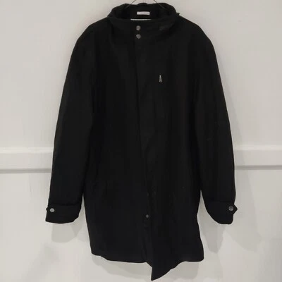 NWoT Perry Elis Portfolio Men Wool Blend Zip Up Peacoat Black Size 2XL $200 O213 - Image 1 of 2