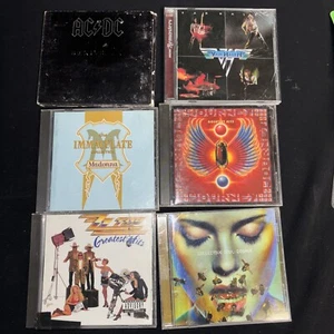 6 CD LOT AC/DC, Van Halen, Madonna, Journey, Zz Top, Collective Soul - Picture 1 of 13