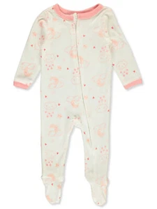 Baby Views Baby Girls' Love Footed Coveralls - Picture 1 of 3