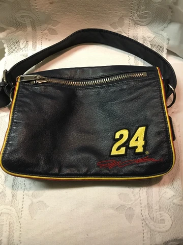 NASCAR #24 JEFF GORDON LEATHER HANDBAG BY WILSON LEATHER USED Cover