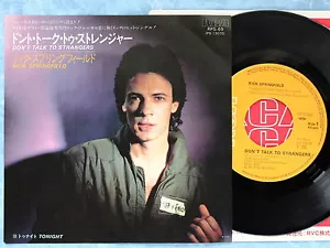 RICK SPRINGFIELD Don't Talk To Strangers RPS-69 JAPAN 7" 009az36 - Picture 1 of 1