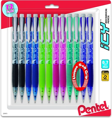 Lápiz mecánico Pentel Icy Razzle-Dazzle, (0,7 mm), barriles surtidos, color mayo Foto 1 de 4