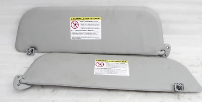 Par de parasoles Ford Econoline furgoneta gris vinilo derecho izquierdo OEM 92-16 E150 Foto 1 de 4