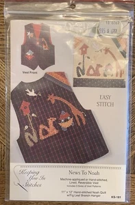 Keeping You In Stitches KS-181 News To Noah Reversible Vest and Quilt Pattern - Picture 1 of 2