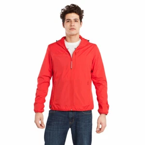 New BAUBAX Men's Red Windbreaker Jacket- Choice of Size - Picture 1 of 3