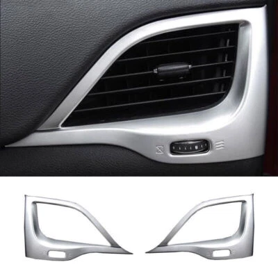 For Jeep Cherokee 2014-2023 Silver Dashboard side AC Air Outlet Vent Cover trim Foto 1 de 4