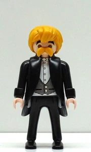 FEINER HERR IM ANZUG C PLAYMOBIL zu Frack Victorian 1900 Western Custom TOP RAR - Picture 1 of 5