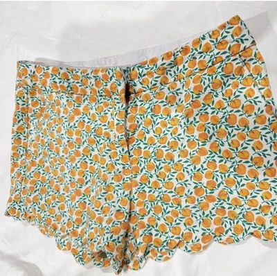 Шорты Crewcuts для девочек размер 12 с персиковым принтом плоские спереди хлопковые регулируемые. Волнистый - Изображение 1 из 2