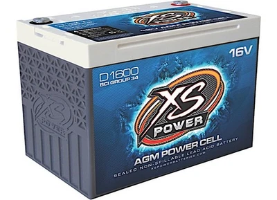 XS Power D1600 16V AGM Racing Battery Battery Group 34 2-Post 682CCA 2,400A Foto 1 de 4