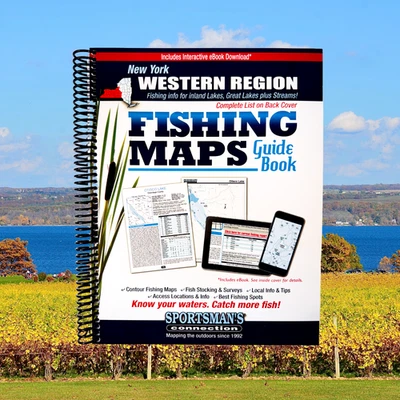 New York Western Region Fishing Maps Guidebook - Image 1 of 4