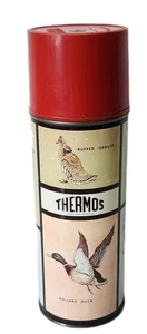 Vintage THERMOS Spiel Vögel groß 1 Pint Vakuumflasche Fasan Stockente Kanada - Bild 1 von 7