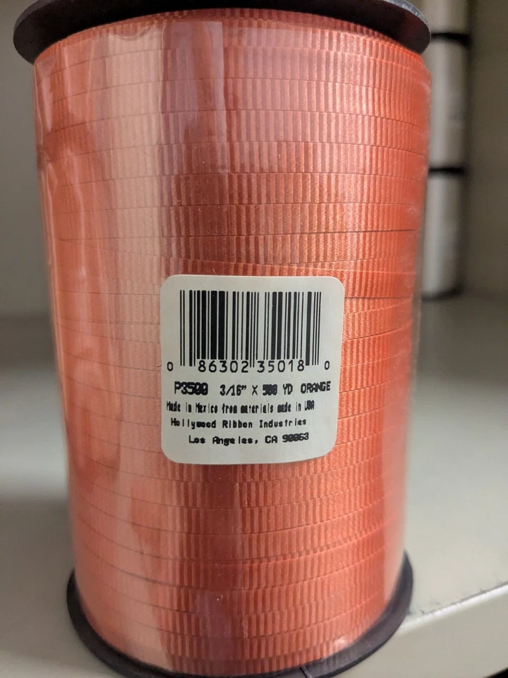 Cinta para rizar 3/16" x 500 yardas (1.500 pies) carrete a granel globos prensados para fiestas Foto 1 de 1