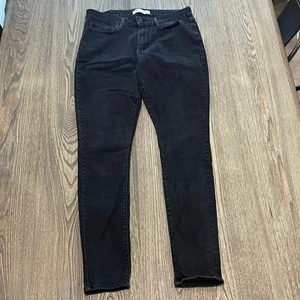 Signature by Levi Strauss & Co. Mid-Rise Skinny Jeans Denim Black Sz 12L-31x32 - Picture 1 of 12