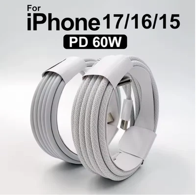 Original 60W PD USB-C to USB C Fast Charger Cable For Apple iPhone - Image 1 of 4
