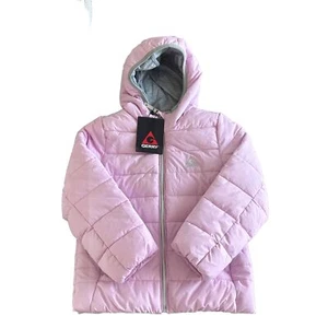 Gerry Outerwear Girls Size 6 Lotus Pink Puffer Coat Jersey Lined Hooded Jacket - Picture 1 of 4