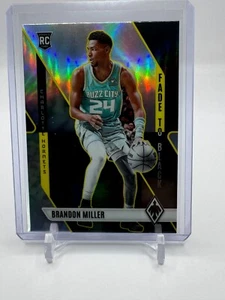 2023-24 Panini Phoenix Brandon Miller RC Fade to Black Silver Holo Hornets - Imagen 1 de 2
