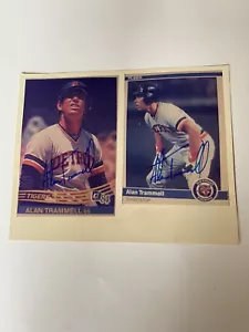 Alan Trammell, Detroit Tigers, Double Signed 8x10 Color Photograph - Picture 1 of 4