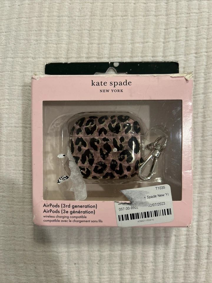Kate Spade New York  AirPods Pro Case - City Leopard Black/Gold Foil/Clear - Image 1 of 1