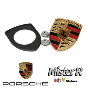 Porsche • Hood Crest Emblem Set • 911 Boxster Cayenne • #9P1853601 #99155921100 - Bild 1 von 8