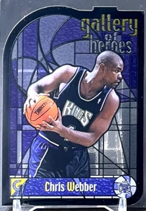 Chris Webber 1999-00 Topps Gallery Gallery Of Heroes Die Cut Insert HOF Kings - Picture 1 of 3