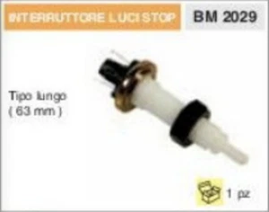 INTERRUTTORE TIPO LUNGO 63mm LUCI E STOP UNIVERSALE PER TRATTORINO RASAERBA - Imagen 1 de 1