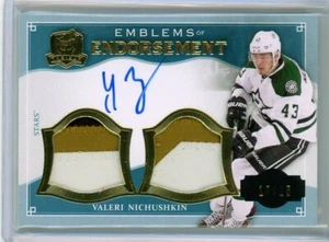 2013-14 The Cup Emblems of Endorsement Valeri Nichushkin DUAL PATCH AUTO /15 RC - Picture 1 of 2