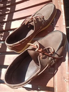 Segelschuhe Bootsschuhe Sebago docksiders 46 braun preppy old money Timberland - Bild 1 von 9