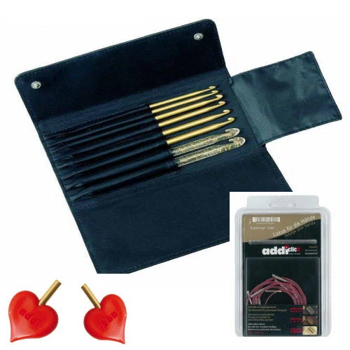 addi-click-Etui - addi hooks SET GS240-7 , Stopper,Seile -Häkeln, AUSWAHLARTIKEL - Bild 1 von 1