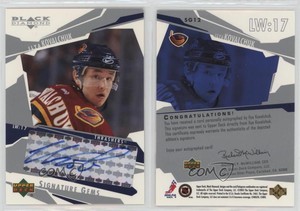 2003-04 Upper Deck Black Diamond Signature Gems Ilya Kovalchuk #SG12 Auto
