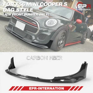 Carbon Fiber For F56 Mini Cooper S DAG Style Front Lip (JCW front bumper Only) - Picture 1 of 11