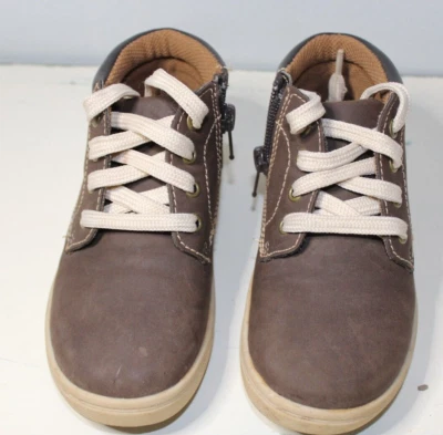 Eddie Bauer Joey Brown Leather Side Tie and Zip Up Toddler Boot Size 10 - Image 1 of 4