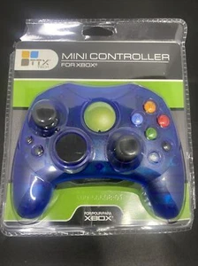 TTX Mini Controller for Xbox Original Blue Wired Original NEW - Picture 1 of 2