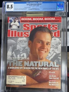 Tom Brady CGC 8.5 1st Sports Illustrated Cover!!! - Picture 1 of 2