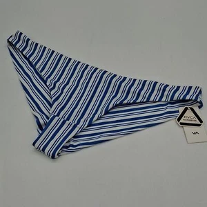 RVCA Bikini Bottom Juniors XL Low-Rise Cheeky Hipter Bikini Bottom Blue Yonder - Picture 1 of 10