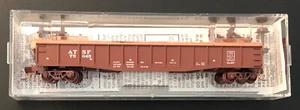 Micro-Trains N scale ATSF 50’ Gondola w/ Steel Beam Load, #046 00 080, Rd #75045 - Picture 1 of 2