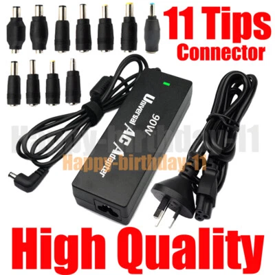Universal 90W 15V-24V 6A Max Laptop AC Adapter Power Supply Charger 11 Connector - image 1 of 4