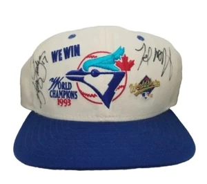 Toronto Blue Jays World Champs 1993 New Era Snapback Hat Cap SIGNED KELLY GRUBER - Picture 1 of 5
