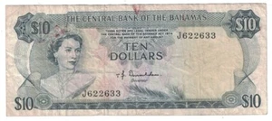 Bahamas - L.1974 Ten Dollars Banknote (P-38) - Picture 1 of 2