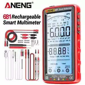 681 Rechargable Digital Professional Multimeter Non-contact Voltage Tester - Picture 1 of 28