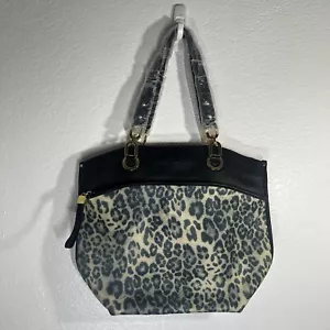 Perlina New York Leather Purse Leopard Print Brand New - Picture 1 of 5