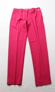 Angelo Marani Women's Casual 4-Pocket Straight Leg Trousers BE5 Pink Size IT:40 - Picture 1 of 7