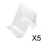 5X Mobile Phone Acrylic Stand Clear Holder to Decorate Shelves Desktops Solid