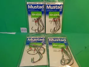 Mustad Black Finesse Action Power Lock Hooks Size 1/0 #37176 4 Pks/20 Hooks(New) - Picture 1 of 10
