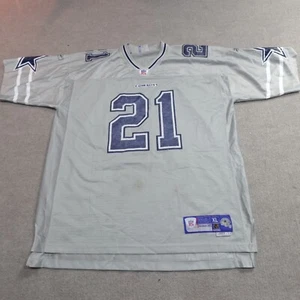 Vintage Reebok Football Jersey XL Gray Julius Jones Cowboys Length +2 - Picture 1 of 8