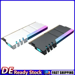 Dissipateur thermique DDR4 DDR5 Ram Refroidisseur Radiateur 5V 3PIN ARGB pour ordinateur (noir) Deu - Photo 1/8