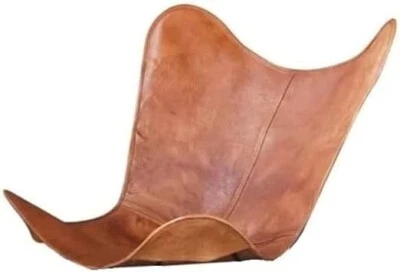 Leather Living Room Chairs-Butterfly Brown Handmade ( Cover Only ) - image 1 of 4