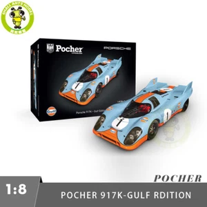 Kit escala diecast 1/8 Pocher HK118 Porsche 917K Gulf Edition regalos para amigos - Imagen 1 de 12